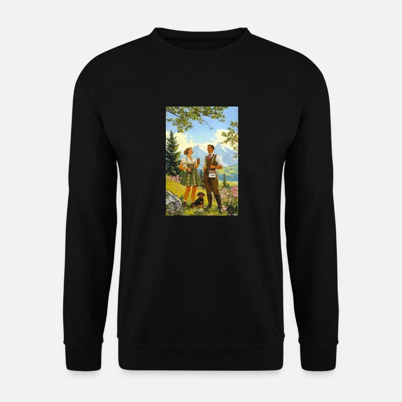 Gipfeltrinker 2.0 - Unisex Pullover - Schwarz