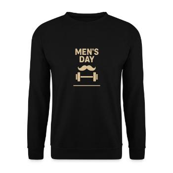 Männertag, Vatertag, Himmelfahrt - Unisex Pullover - Schwarz - Vorne - Alina (178cm) & Michal (187cm)