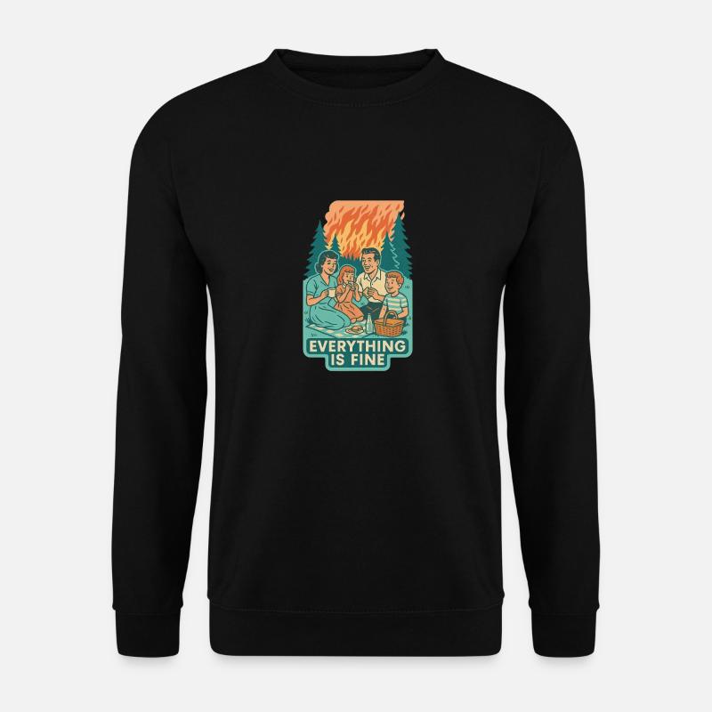 Climate Crisis & Ignorance - Unisex Sweatshirt - black