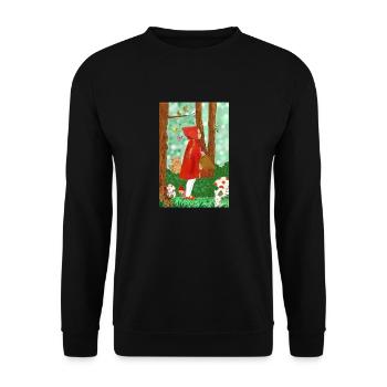 Enchanted Forest - Unisex Sweatshirt - black - Front - Alina (178cm) & Michal (187cm)