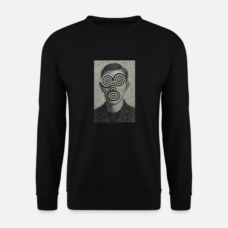 Gesicht optische Täuschung - Unisex Pullover - Schwarz