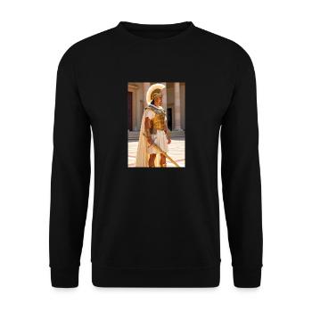 Weißgoldener Wachstills, slawischer Frost verhüllt Roms - Unisex Pullover - Schwarz - Vorne - Alina (178cm) & Michal (187cm)