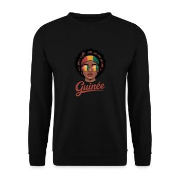 Femme Guinée Fille Guinéenne - Sweat-shirt Unisexe - noir - Devant - Alina (178cm) & Michal (187cm)