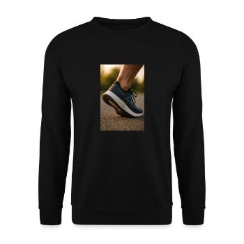 Laufen - Mittlerer Schritt - Unisex Pullover - Schwarz - Vorne - Alina (178cm) & Michal (187cm)