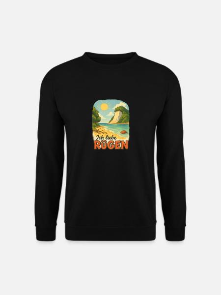 Ich liebe Rügen - Unisex Pullover - Schwarz