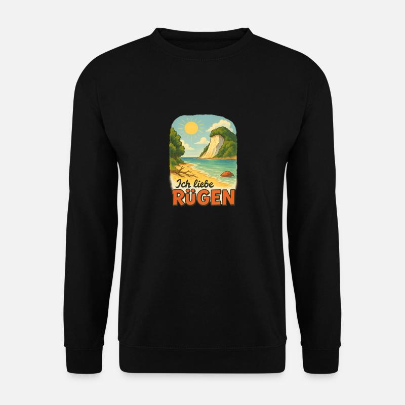 Ich liebe Rügen - Unisex Pullover - Schwarz