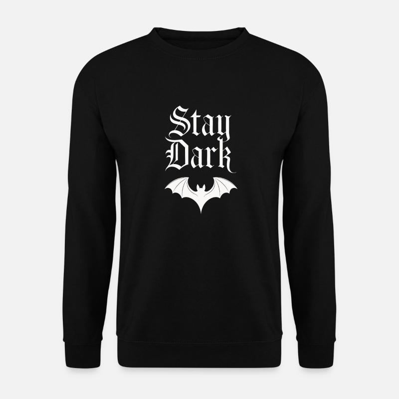 Stay Dark: Fledermaus - Unisex Pullover - Schwarz