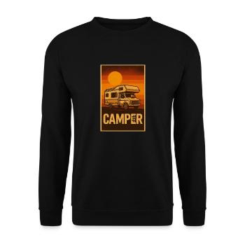 Camper rencontre Bitcoin - Sweat-shirt Unisexe - noir - Devant - Alina (178cm) & Michal (187cm)
