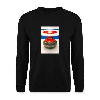 Sport - Eisstockschießen - Unisex Pullover - Schwarz - Vorne - Alina (178cm) & Michal (187cm)