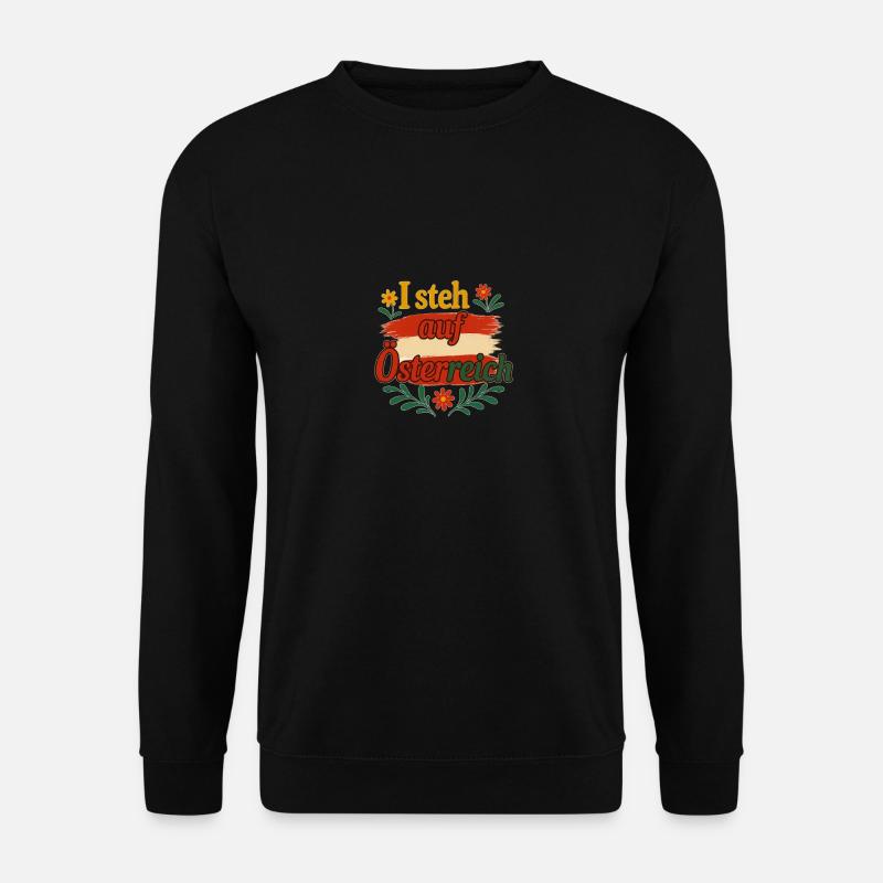 I stand on Austria - Unisex Sweatshirt - black