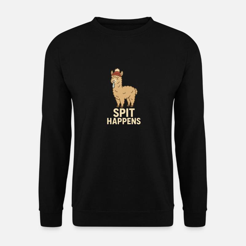 SPIT HAPPENS - Unisex Pullover - Schwarz