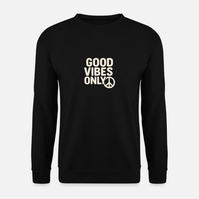 Nur gute Gefühle - Unisex Pullover - Schwarz