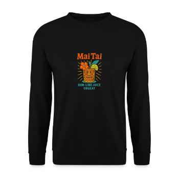 Mai Tai - Unisex Sweatshirt - black - Front - Alina (178cm) & Michal (187cm)