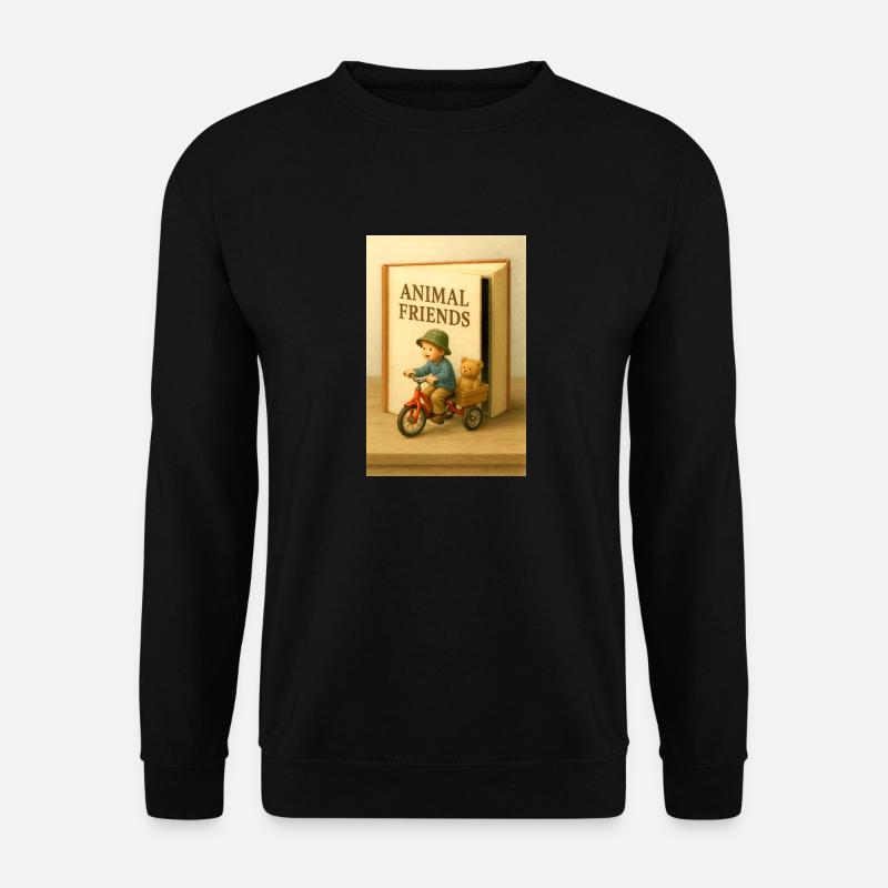 Buch - Kinderbuch - Unisex Pullover - Schwarz