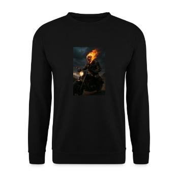 Cavalier fantôme - Sweat-shirt Unisexe - noir - Devant - Alina (178cm) & Michal (187cm)