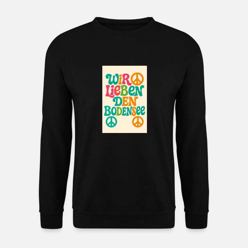 Wir lieben den Bodensee - Unisex Pullover - Schwarz