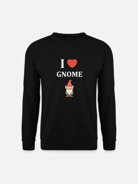I love gnome - Unisex Sweatshirt - black