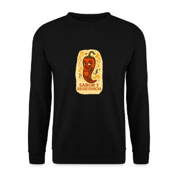 Sabor y Resistencia - Sweat-shirt Unisexe - noir - Devant - Alina (178cm) & Michal (187cm)