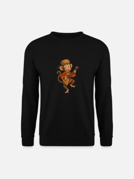 Balalaika Monkey - Unisex Sweatshirt - black