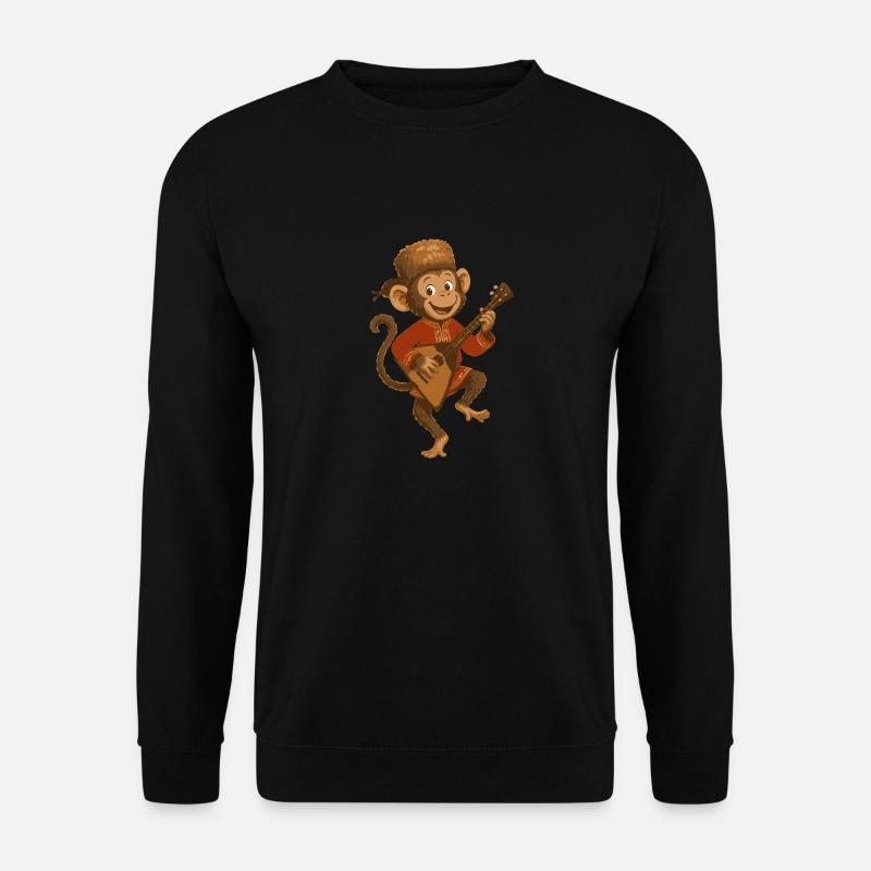 Balalaika Monkey - Unisex Sweatshirt - black