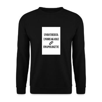 Motivation - Unisex Pullover - Schwarz - Vorne - Alina (178cm) & Michal (187cm)