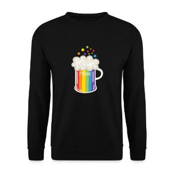 Pride Beer - Unisex Pullover - Schwarz - Vorne - Alina (178cm) & Michal (187cm)