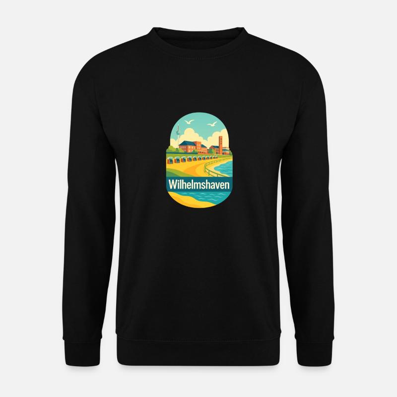 Wilhelmshaven - Unisex Pullover - Schwarz