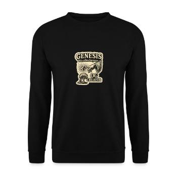 Genes. - Wo alles begann - Unisex Pullover - Schwarz - Vorne - Alina (178cm) & Michal (187cm)