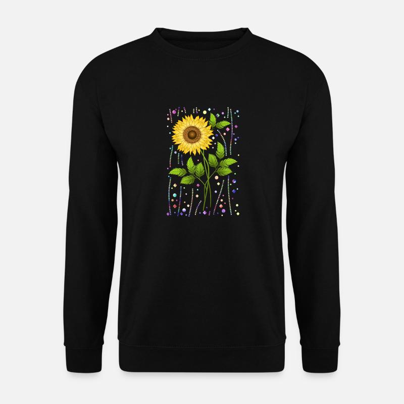 Blumen - Unisex Pullover - Schwarz