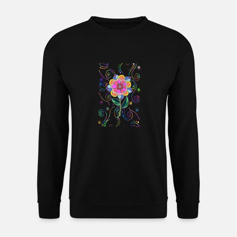 Flower - Unisex Sweatshirt - black