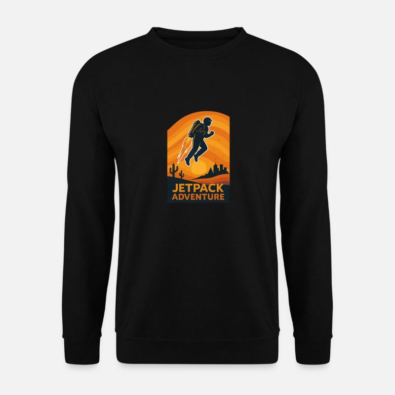 Jetpack Adventure - Unisex Pullover - Schwarz