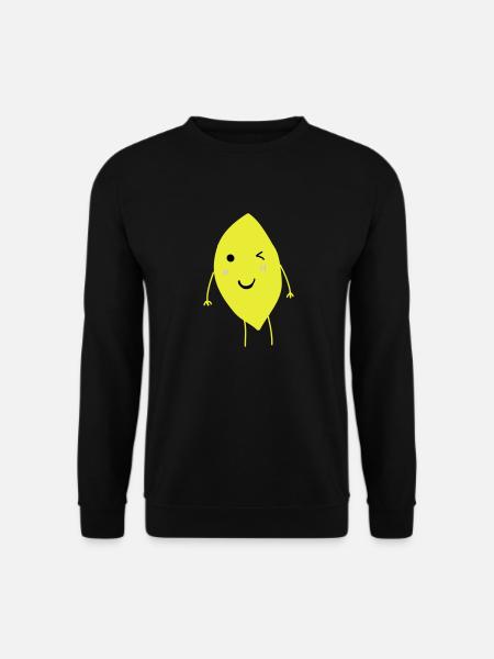 Winking Lemon - Sweat-shirt Unisexe - noir