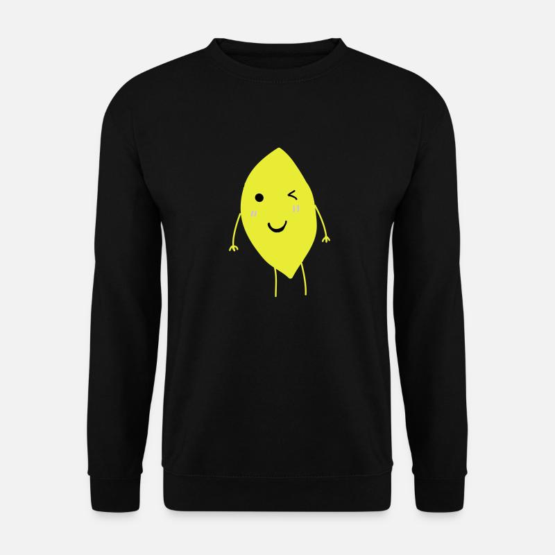 Zitrone blinzeln - Unisex Pullover - Schwarz