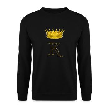 King crown Style or - Sweat-shirt Unisexe - noir - Devant - Alina (178cm) & Michal (187cm)