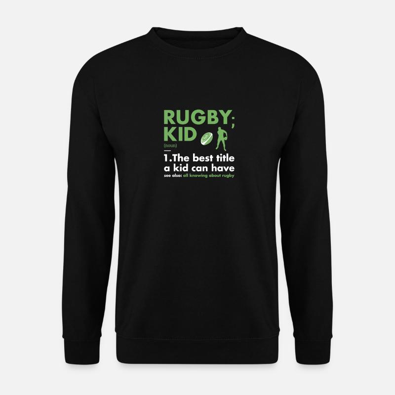 Sport Kid Definition Rugby - Unisex Pullover - Schwarz