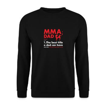 Sport Dad Definition MMA - Unisex Pullover - Schwarz - Vorne - Alina (178cm) & Michal (187cm)