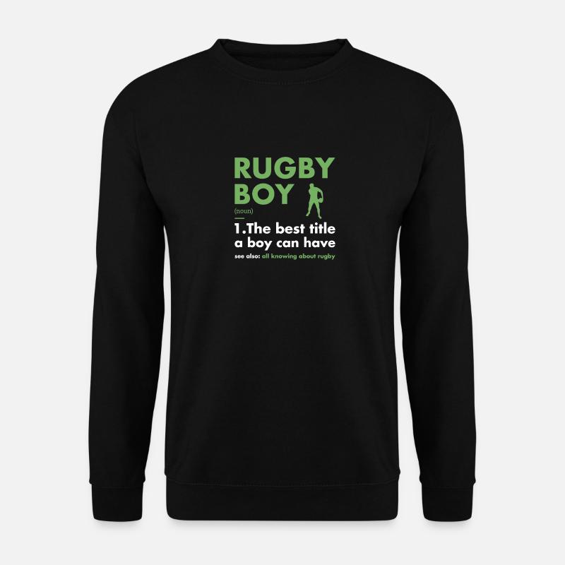 Sport Boy Definition Rugby - Unisex Sweatshirt - black