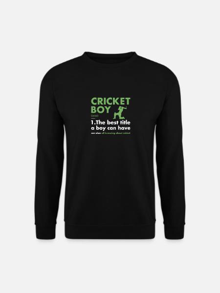 Sport Boy Definition Cricket - Unisex Sweatshirt - black