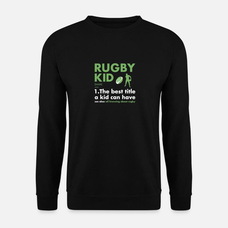 Sport Kid Definition Rugby - Unisex Pullover - Schwarz