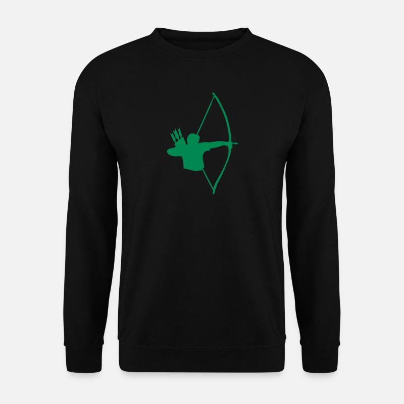 archer medieval bow by patjila - Unisex Pullover - Schwarz