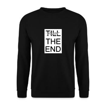 TILL the end - Unisex Pullover - Schwarz - Vorne - Alina (178cm) & Michal (187cm)