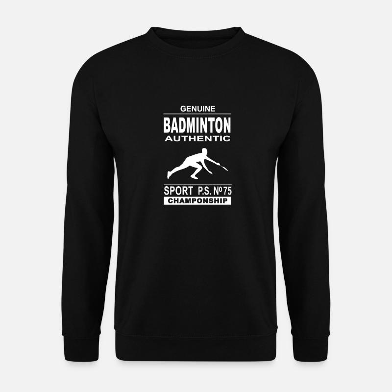 Badminton - Badmintonspieler - Unisex Pullover - Schwarz