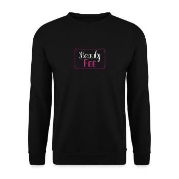 Beauty Geschenk Visagistin - Unisex Pullover - Schwarz - Vorne - Alina (178cm) & Michal (187cm)