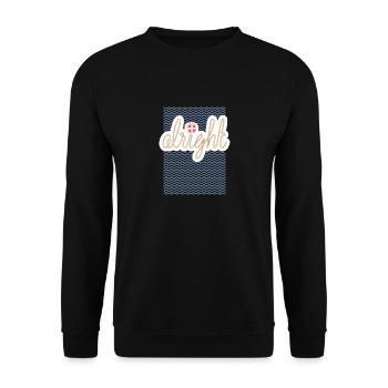 Alright - Summerdesign und Typografie - Unisex Pullover - Schwarz - Vorne - Alina (178cm) & Michal (187cm)