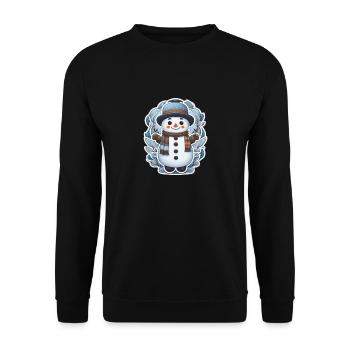 Bonhomme de neige - Sweat-shirt Unisexe - noir - Devant - Alina (178cm) & Michal (187cm)