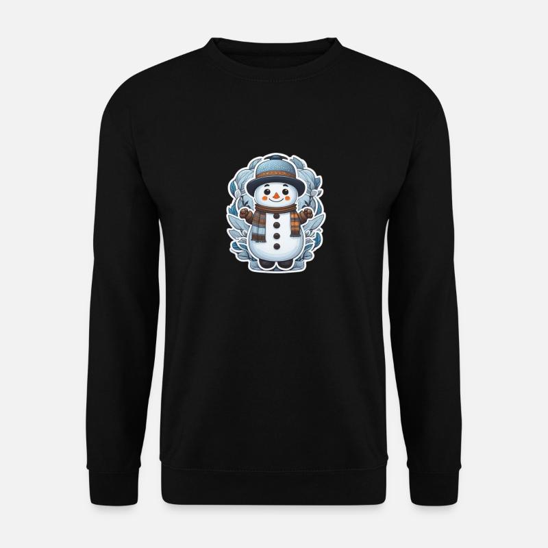 Schneemann - Unisex Pullover - Schwarz