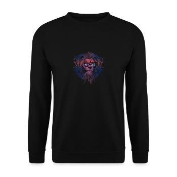 Iceland - Unisex Sweatshirt - black - Front - Alina (178cm) & Michal (187cm)