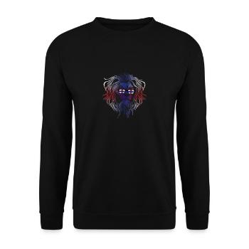 Netherlands Antilles - Unisex Sweatshirt - black - Front - Alina (178cm) & Michal (187cm)