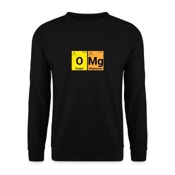 OMG Chemical Elements - Unisex Sweatshirt - black - Front - Alina (178cm) & Michal (187cm)