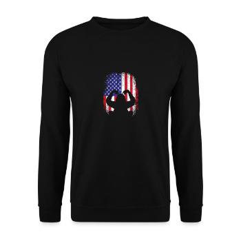 Orang Utan - Unisex Pullover - Schwarz - Vorne - Alina (178cm) & Michal (187cm)